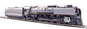 Broadway Limited HO FEF-3 Union Pacific #840 Yellow/Grey, Paragon 4, Smoke, Mars Light.